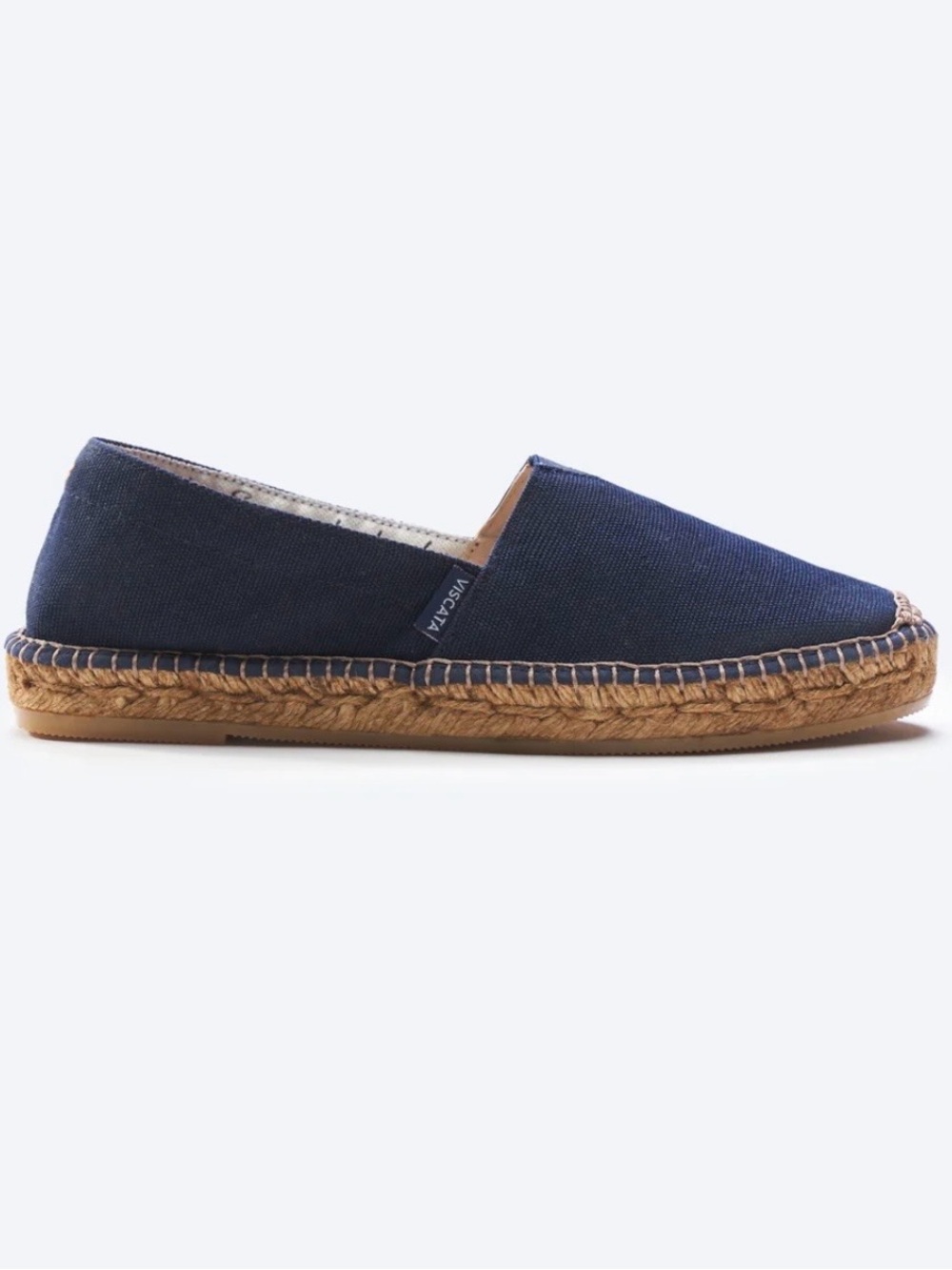 Viscata Barceloneta navy espadrille shoes handmade in Spain size 40